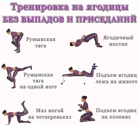 План тренировок с весом дома на ягодицы