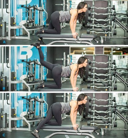 Упражнения на ягодицы в тренажерном