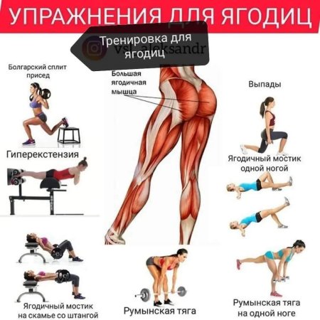 Упражнения в кроссовере на ягодицы