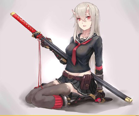 Аниме тянка Самурай