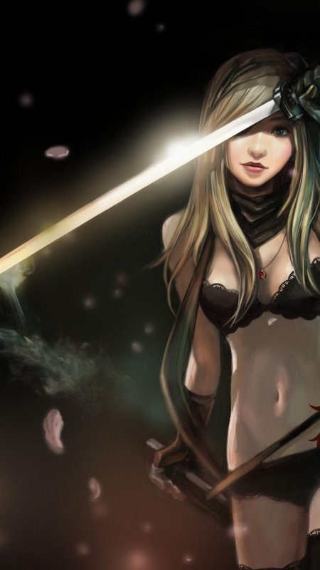 Красивая аниме девушка