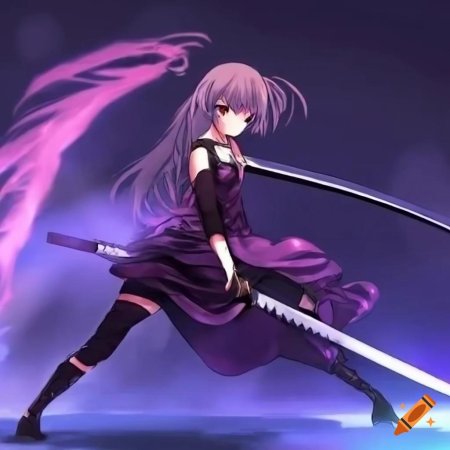 Аниме девушка ниндзя