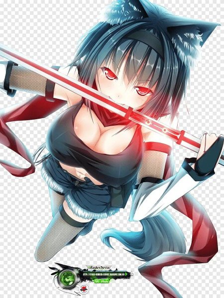 Аниме тянка Самурай