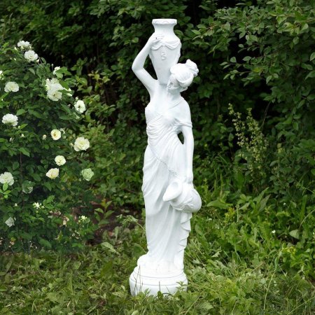 Садовая скульптура "девушка с кувшином" высота 140*43 см