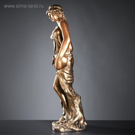 Подставка декоративная девушка с кувшином бронза