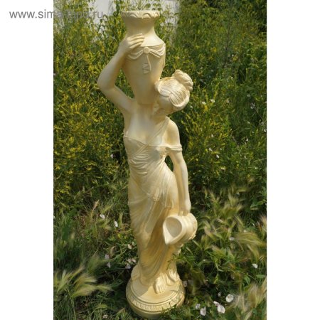 Садовая скульптура "девушка с кувшином" высота 140*43 см