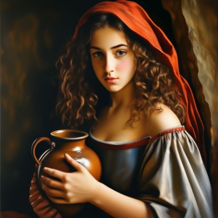 Живопись девушка