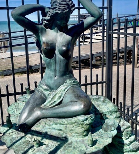 Русалочка памятник Зеленоградск