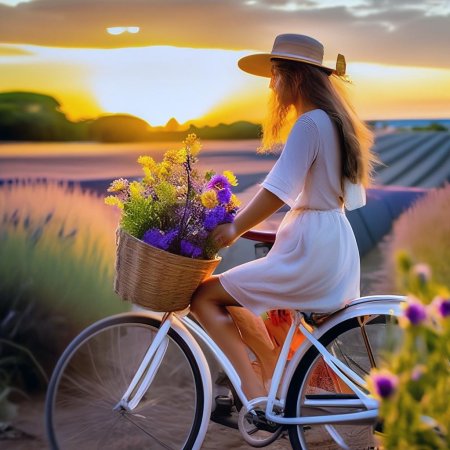 Велосипед девушка