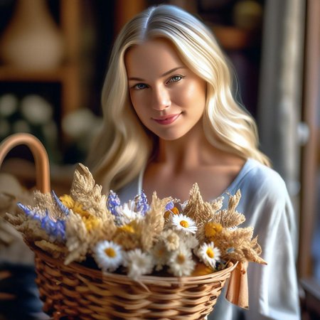 Белокурая девушка