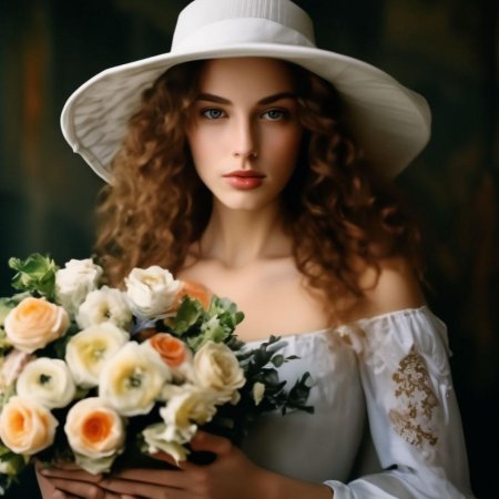 Девушки в шляпках