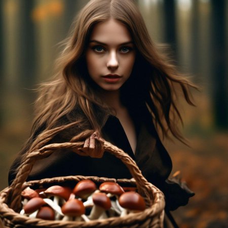 Девушка с корзинкой
