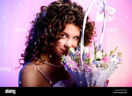 Как красиво сфотографироваться с корзинкой цветов