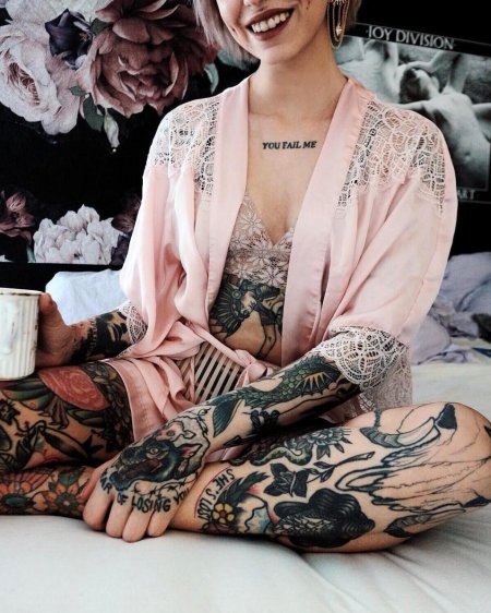 Tattooed Japanese girls