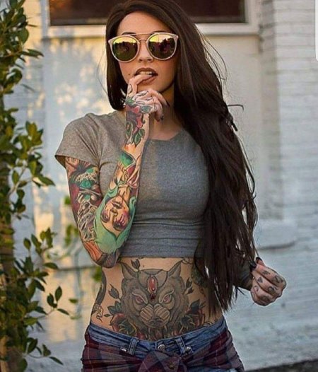 Красивые девушки с тату