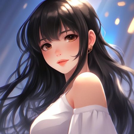 Аниме девушка брюнетка