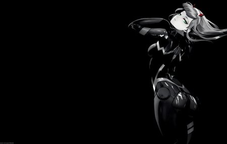 Аниме девушки на темном фоне