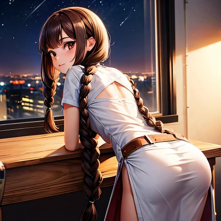 Девушка в стиле аниме