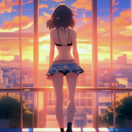 Красивая аниме девушка