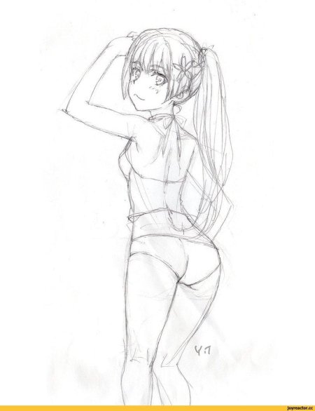 Аниме этти карандашом