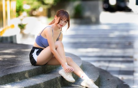 Азиатские девушки в шортиках