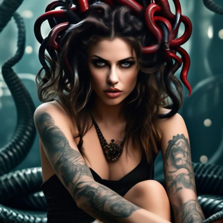 Фотосессия со змеей