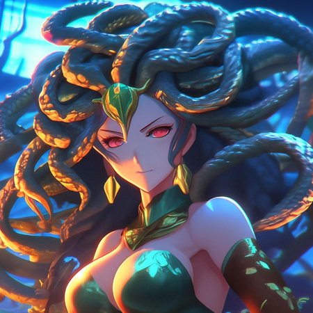 Медуза горгона аниме