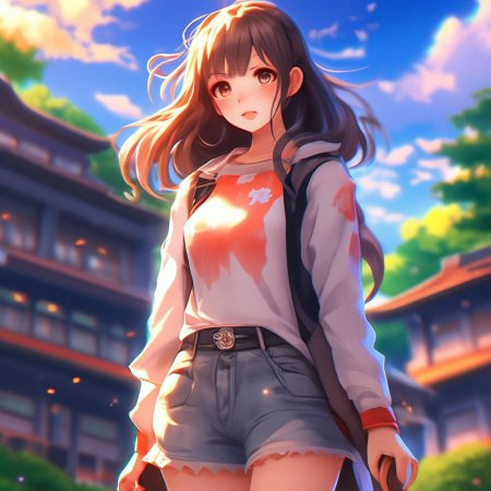 Красивая аниме девочка