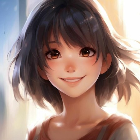 Красивая аниме девушка