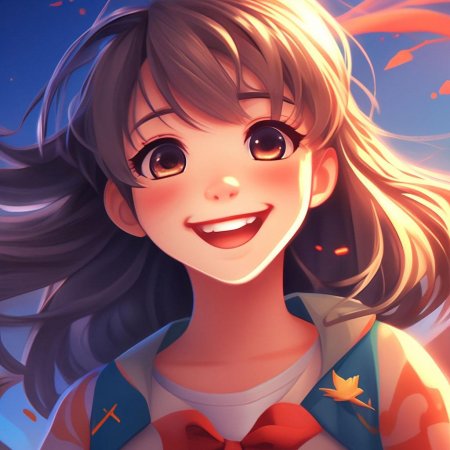 Девочка в стиле аниме