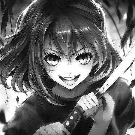 Сумасшедшая улыбка аниме