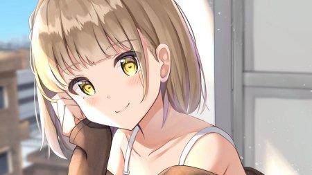 Обои на рабочий стол аниме улыбка