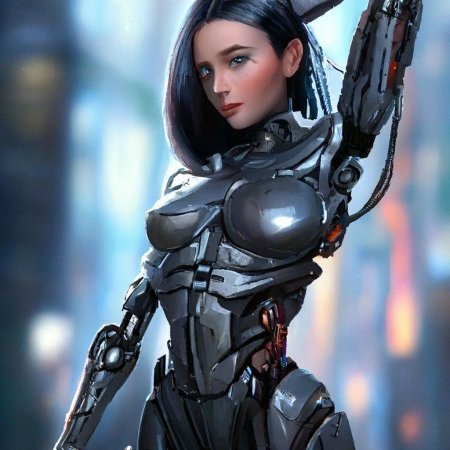 Робот девушка арт