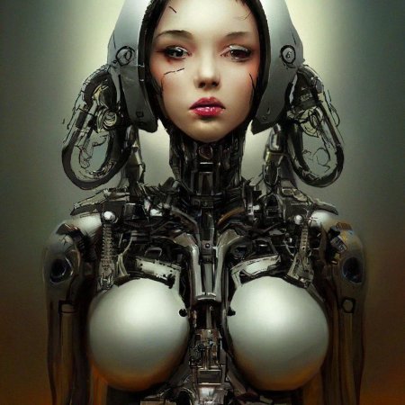 Голая девушка робот