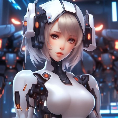 Аниме робот девушка