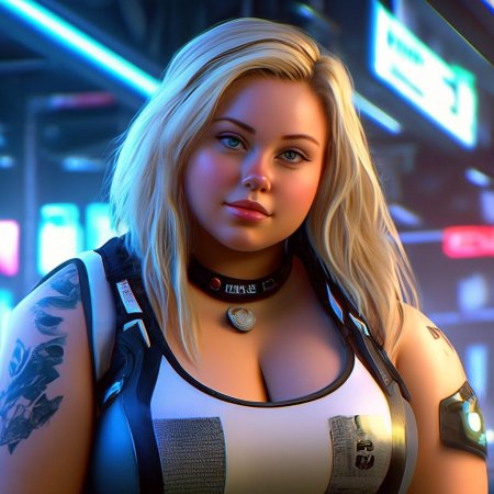 Киберпанк девушка