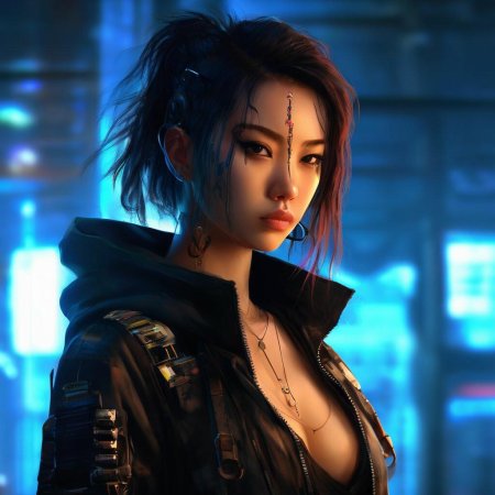 Девушка из киберпанка
