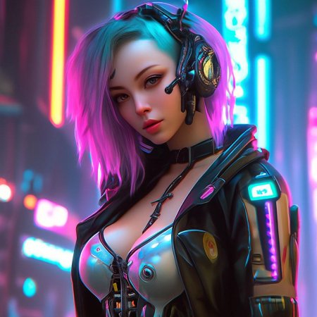 Киберпанк девушка