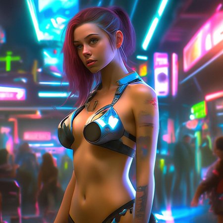 Киберпанк девушка