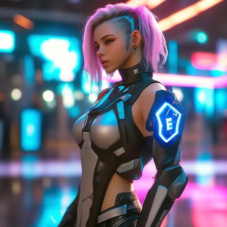Киберпанк девушка