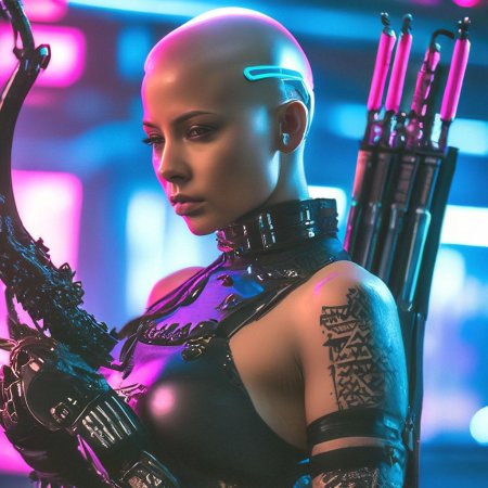 Девушка киберпанк