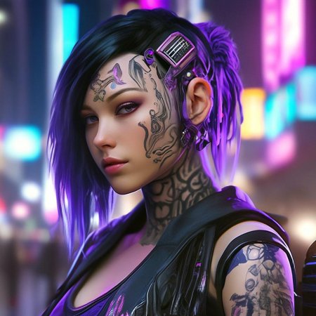 Прическа киберпанк