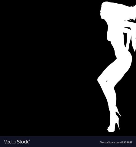 Черно белые силуэты