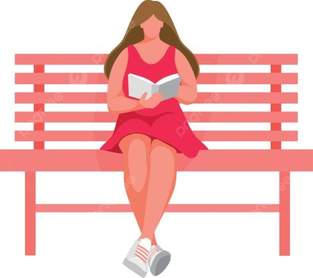 Девушка сидит на скамейке зимой