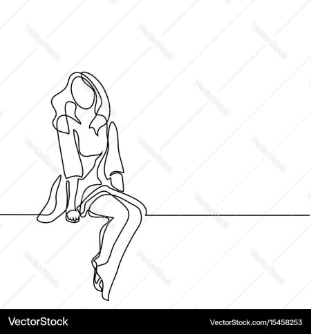 Рисунок непрерывной линией