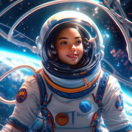 Девочка в космосе