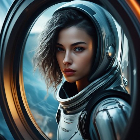 Девушка в скафандре