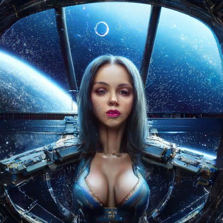 Девушка в космосе