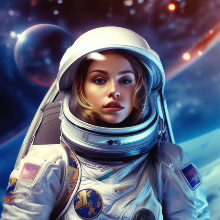 Космос девушка