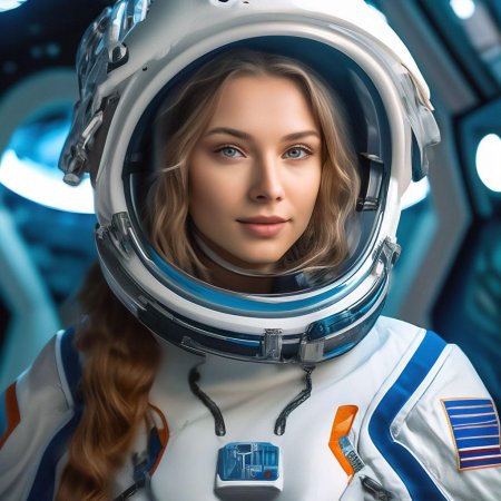Девушка космонавт